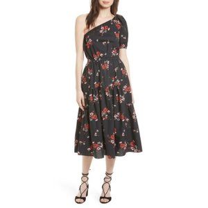 Rebecca Taylor Marguerite One Shoulder Dress Sz 2